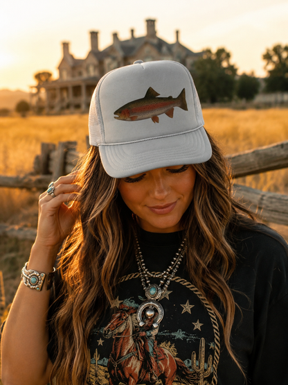 Rainbow Trout Trucker HatGrey
