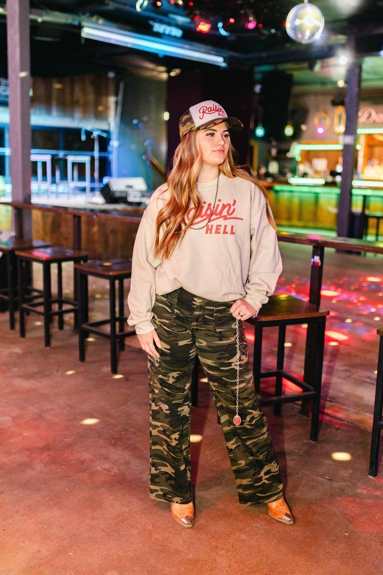 Raisin' Hell Graphic SweatshirtCementS