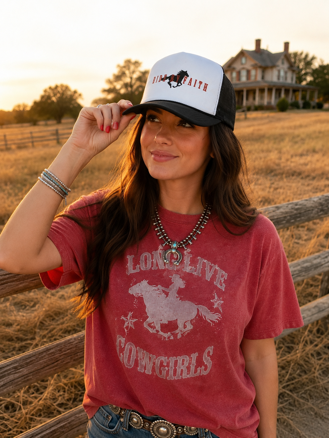 Ride By Faith Trucker Hat