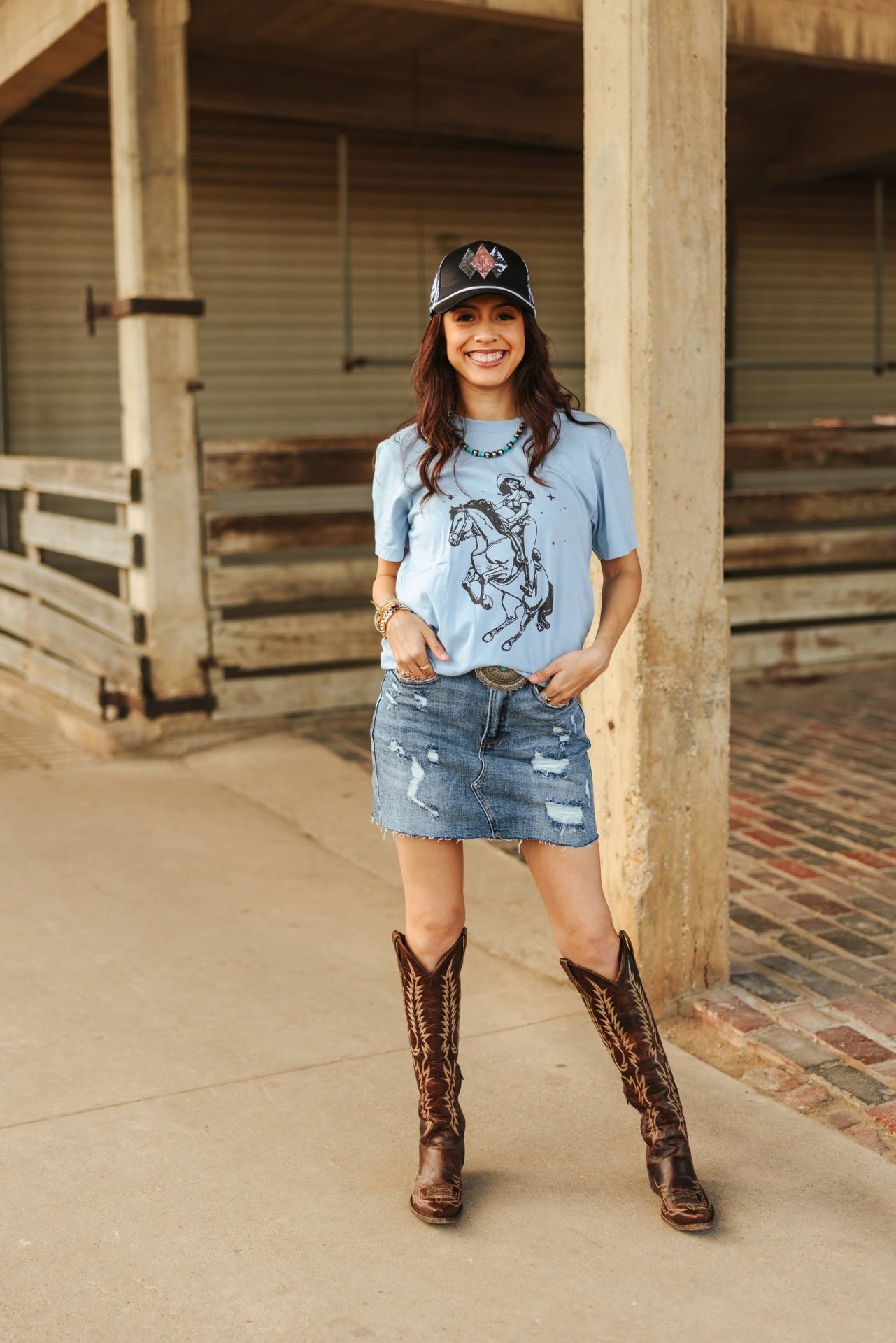 Rodeo Queen Graphic TeeBaby BlueS