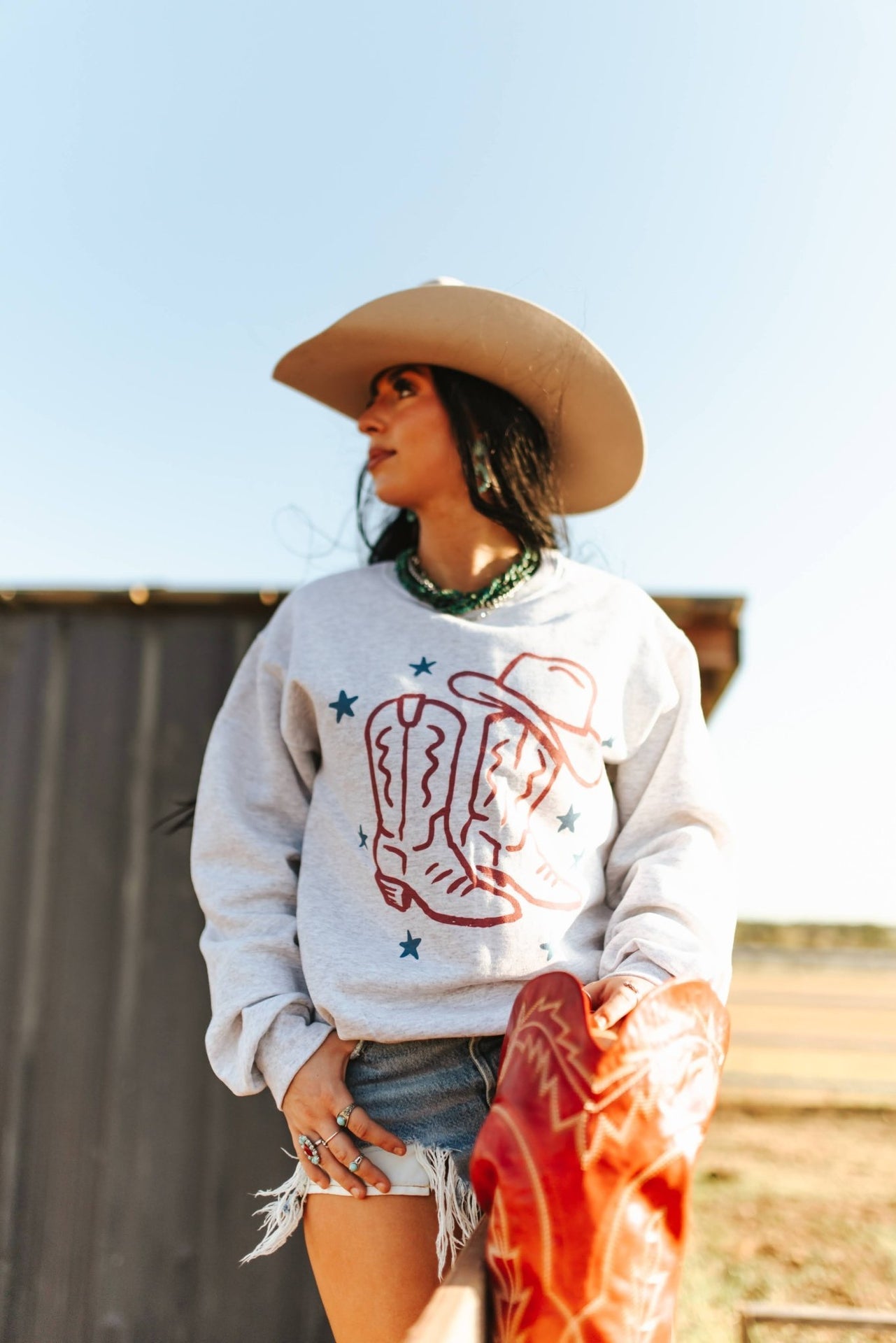 Rodeo Ready Graphic SweatshirtAshS
