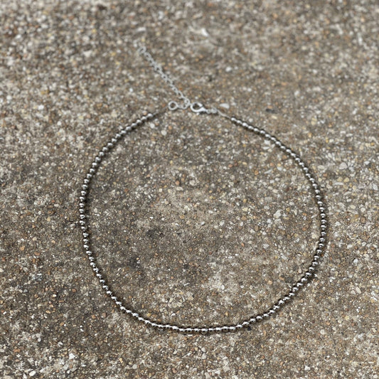 Dainty Silver Pearl Choker