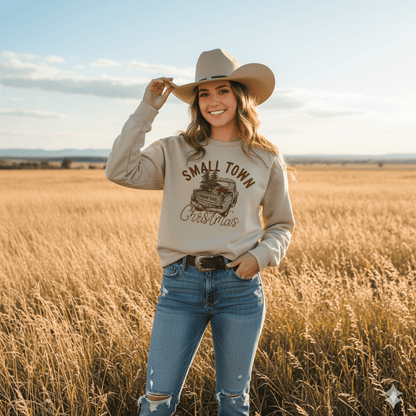 Small Town Christmas Trees & Traditions Graphic SweatshirtSandS