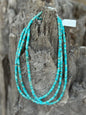 Stacked Turquoise Bead Choker