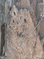 Sterling Silver Beads with Turquoise Rondelle Necklace