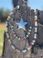 Sterling Silver Pastel Opal Chain Necklace