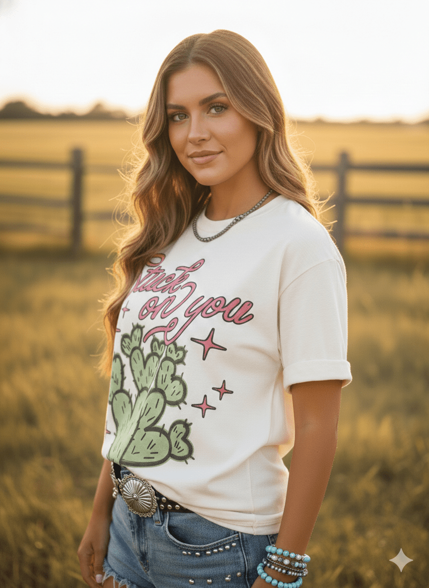 Stuck On You Graphic TeeNaturalS