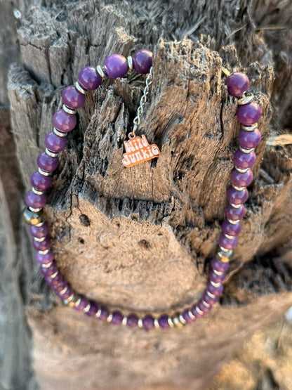 The Plum Orbit Beaded Necklace