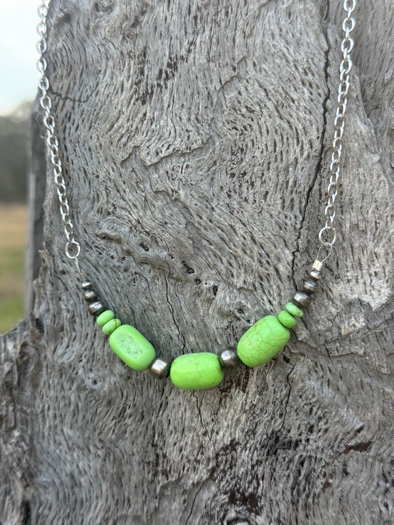 The Verdant Beaded Chain Necklace
