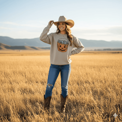 Turquoise Treats Halloween Graphic Sweatshirt SandS