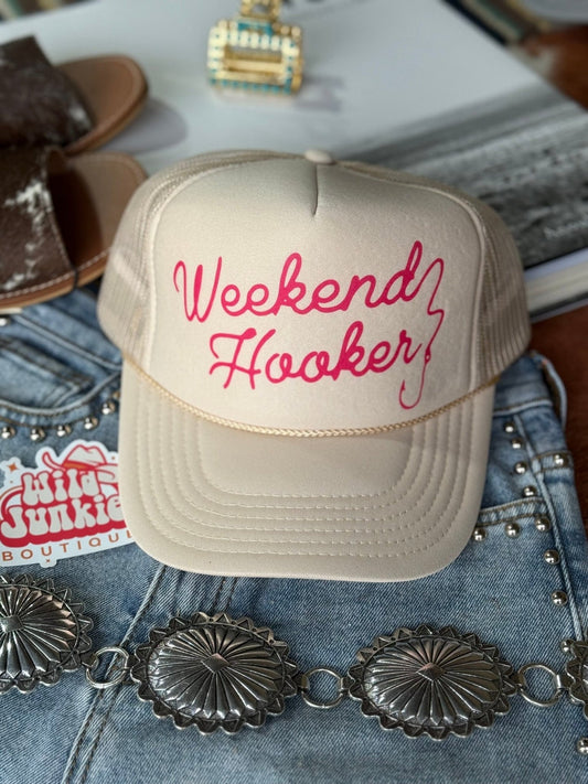 Weekend Hooker Trucker HatTan
