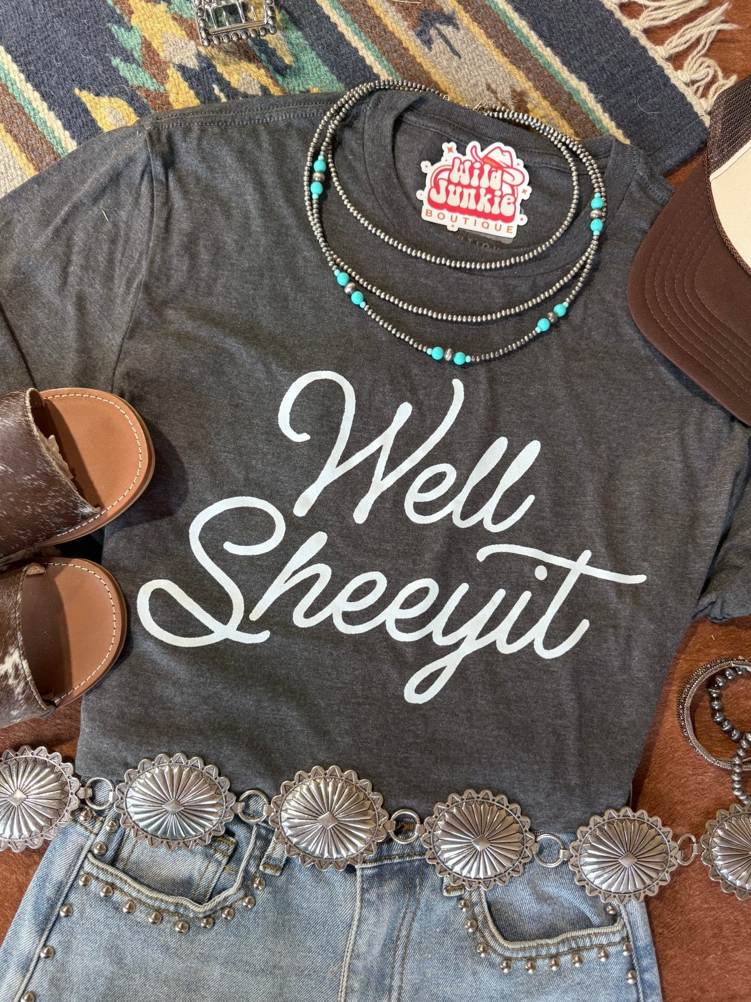 Well Sheeyit Graphic TeeCharcoalS