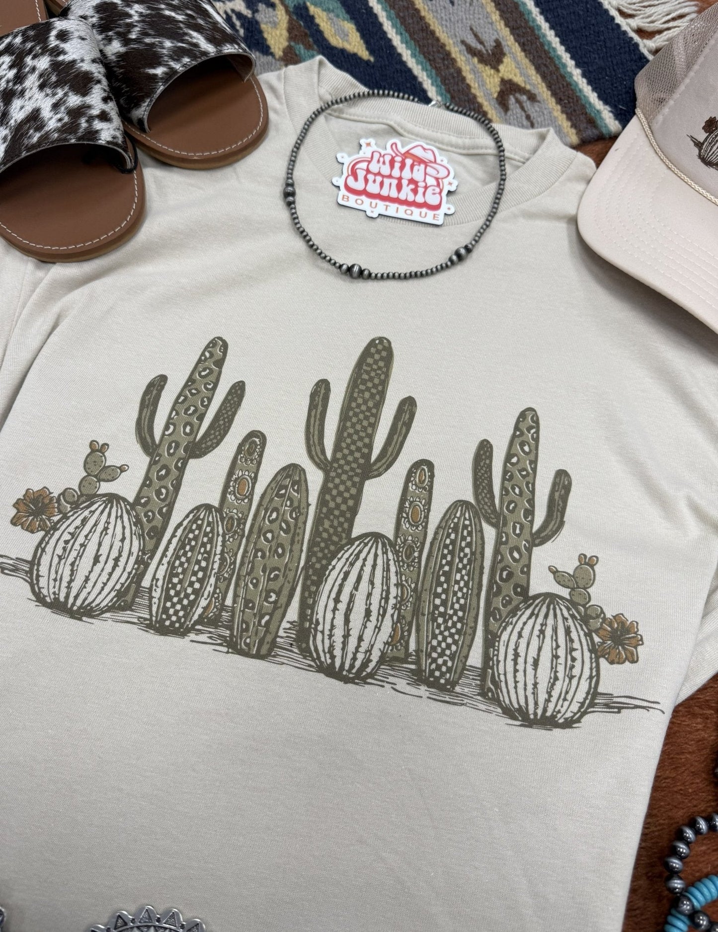 Western Cactus Garden Graphic TeeCementS