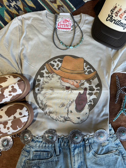 Western Santa Graphic TeeTanS