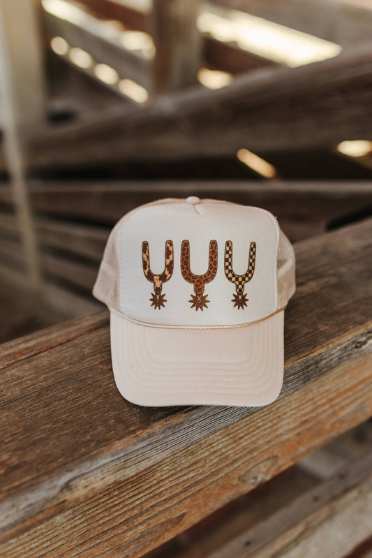 Western Spur Trio Trucker HatKhaki