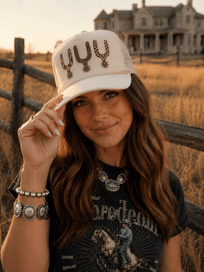 Western Spur Trio Trucker HatKhaki
