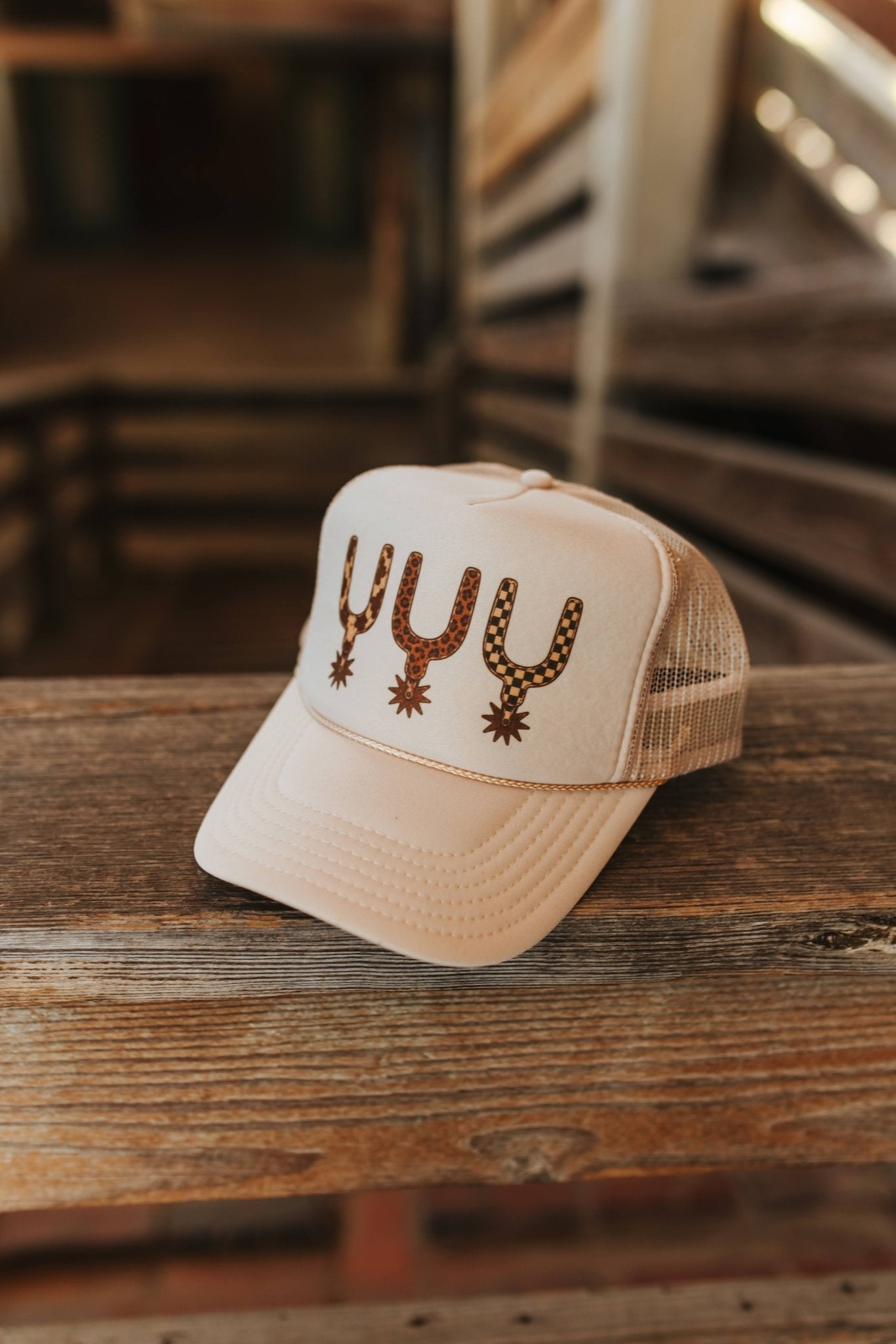 Western Spur Trio Trucker HatKhaki
