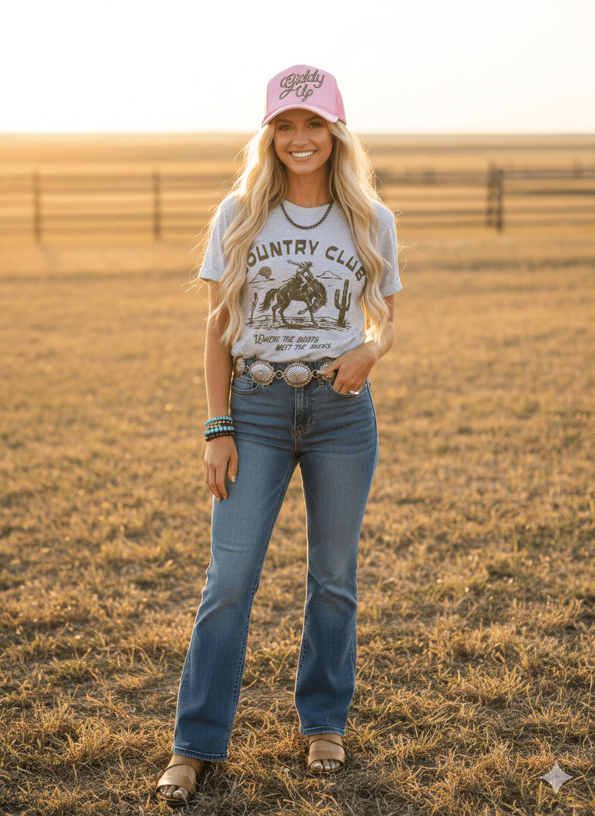 Where The Boots Meet The Bucks Graphic TeeLight AshS