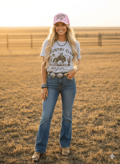 Where The Boots Meet The Bucks Graphic TeeLight AshS