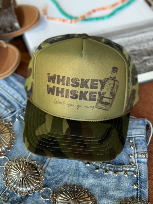 Whiskey Whiskey Trucker HatCamo