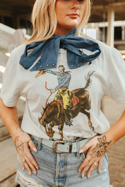Wild Rider Graphic TeeCool GreyS
