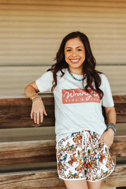 Wranglin Kids & Cows Graphic TeeCementS