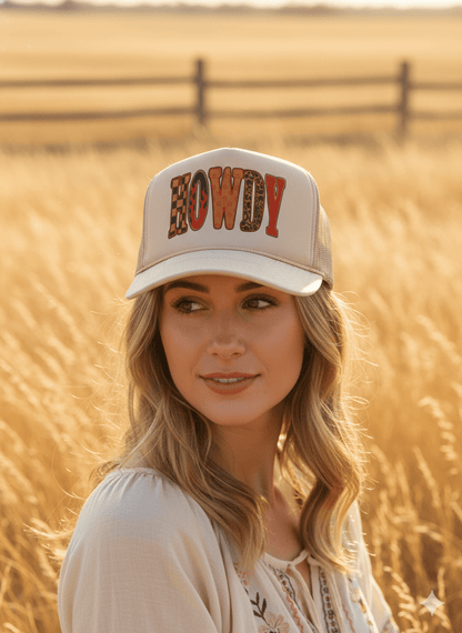 Y'alternative Howdy Trucker HatKhaki