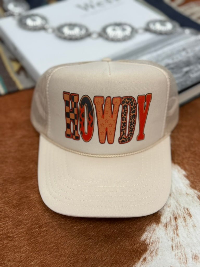 Y'alternative Howdy Trucker HatKhaki