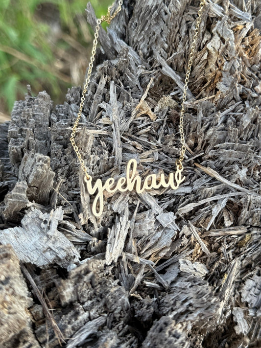 Yee Haw Chain NecklaceSilverOS