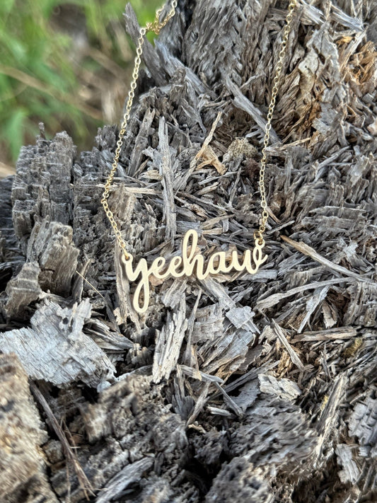 Yee Haw Chain NecklaceSilverOS