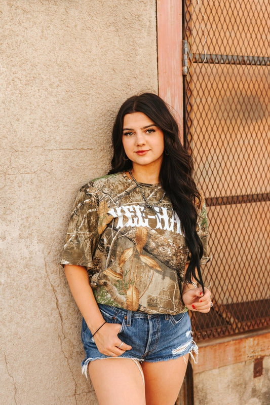 Yee - Haw Tree Camo Graphic TeeTree CamoS