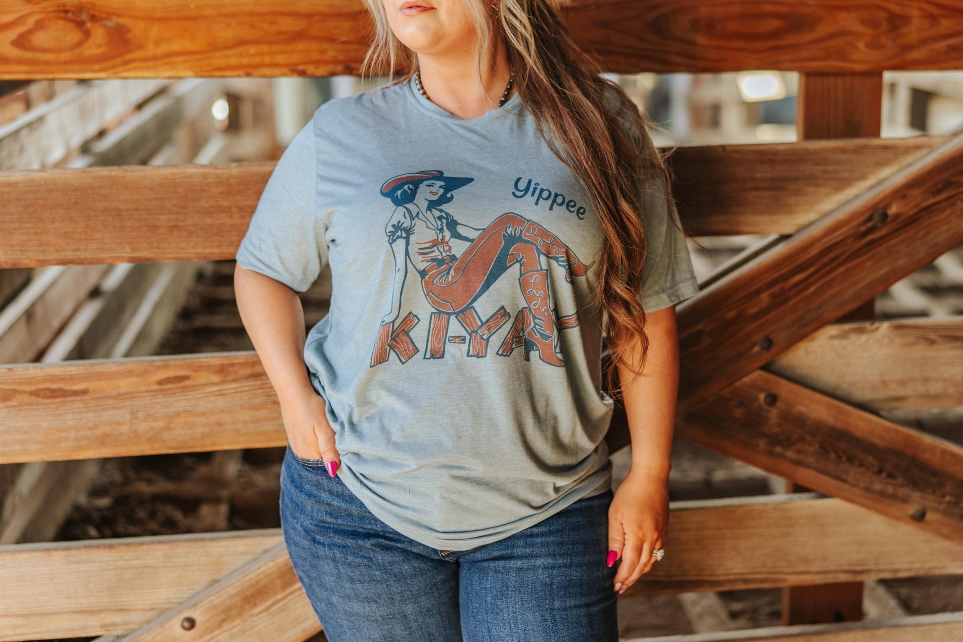 Yipee Ki - Yay Graphic TeeGreyS