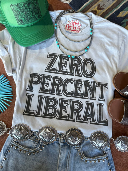 Zero Percent Liberal Graphic Tee